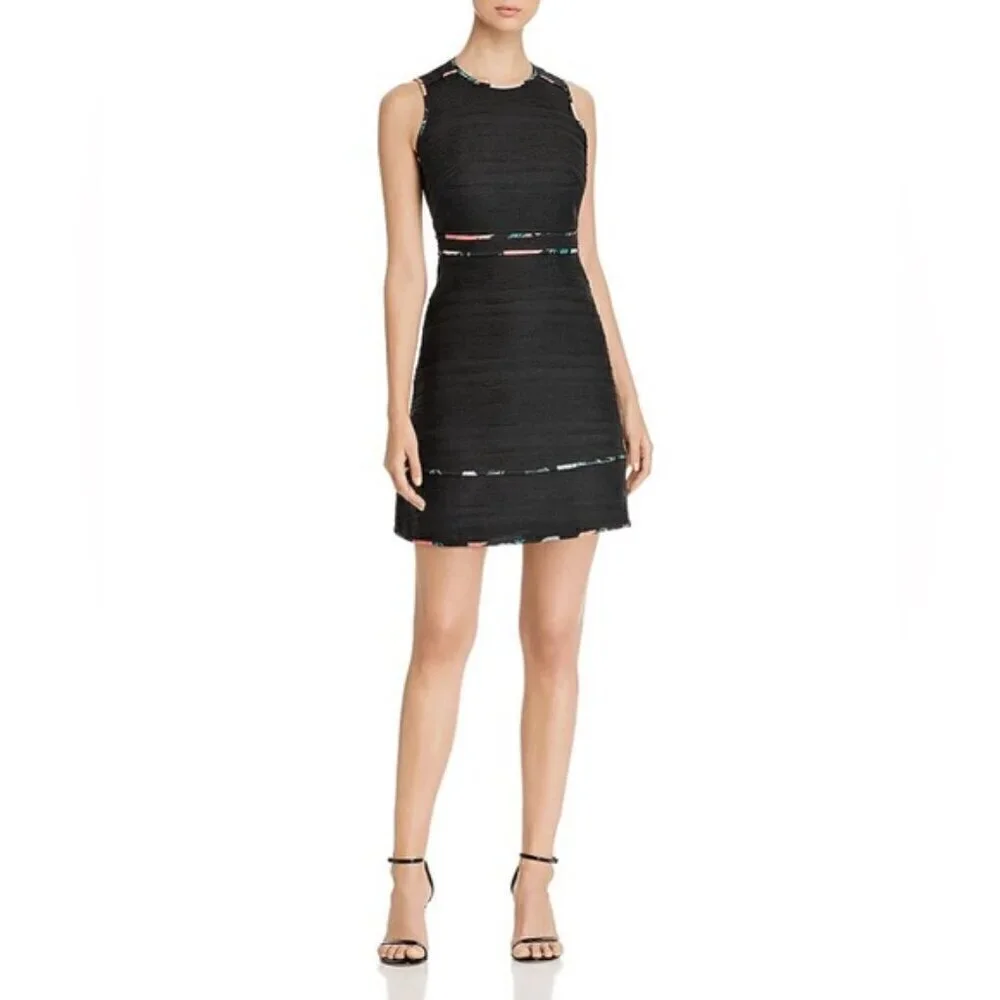 Kate Spade New York Blossom Trim Tweed A-Line Dress size 2